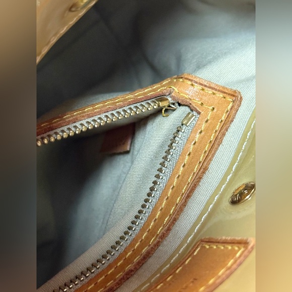 LOUIS VUITTON SMALL HAND BAG/ light yellow color comes with COA bundle - Picture 14 of 16